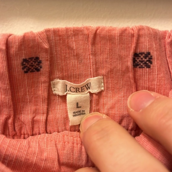 Jcrew Women's Peach tiered mini Skirt size Large - Picture 2 of 7